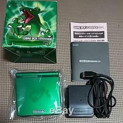 NINTENDO GAME BOY Advance SP Console Rayquaza POKEMON Center Limited Color w Box