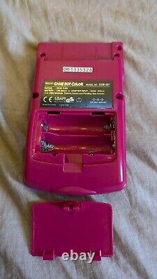 NINTENDO GAME BOY COLOUR BERRY PINK Tested Working