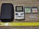 Nintendo Gameboy Color Console Bundle Clear + 2 Game Case Battery Cover Cgb-001