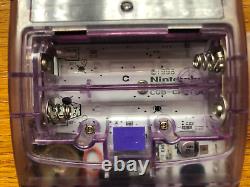 NINTENDO Game Boy Color CLEAR TRANSPARENT PURPLE PERFECT WORKING 1989