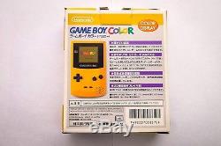 New Nintendo Game boy Color Yellow Edition Boxed JAPAN F/S