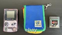 Nintendo CGB-001 Game Boy Color Handheld System Purple (clear / see-through)