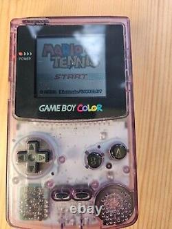 Nintendo CGB-001 Game Boy Color- Purple MINT+GB Adapter, Rec Battery TESTED