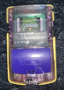 Nintendo CGB-001 GameBoy Color Purple With A Game, Case And Retro Bag