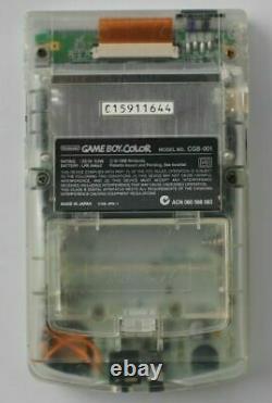 Nintendo Clear Gameboy Game Boy Color / Colour Handheld Console