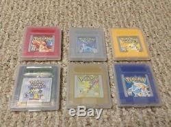 Nintendo GAMEBOY Color Bundle with POKEMON Red Yellow Blue Gold Silver + Gameshark