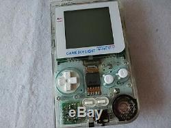 Nintendo GAMEBOY Light FAMITSU 500 Limited Clear Color Console MODEL-F02 -b1204