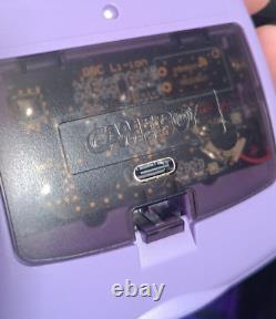 Nintendo GB Color UV Printed Gengar shell Retro pixel Q5 IPS Glass Screen Recap