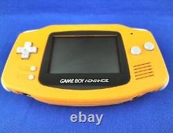 Nintendo Game Boy Advance AGB-001 GBA Spice Orange Japan Import Work Tested