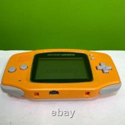 Nintendo Game Boy Advance AGB-001 Game Console Spice Orange with protective sheet