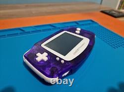 Nintendo Game Boy Advance Crystal Purple (With IPS Display) Handheld System