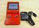 Nintendo Game Boy Advance Gba Sp Flame Red System Ags 001 Mint New