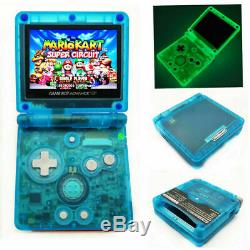 Nintendo Game Boy Advance GBA SP Glow in the Dark Blue System AGS 101 Brighter