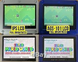 Nintendo Game Boy Advance GBA SP IPS MOD System 10 Level Brightness AGS 101 NES