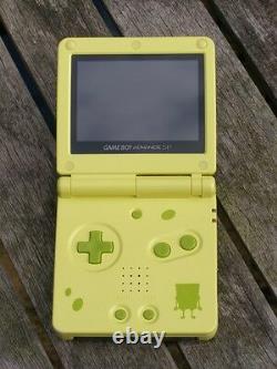 Nintendo Game Boy Advance GBA SP Spongebob Yellow System AGS 101 Brighter NEW