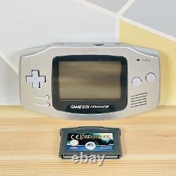 Nintendo Game Boy Advance Platinum Silver Handheld with Game Lord Of The Rings