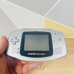 Nintendo Game Boy Advance Platinum Silver Handheld with Game Lord Of The Rings