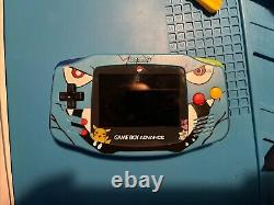 Nintendo Game Boy Advance Pokemon Case Blue New IPS V2 Screen