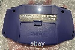 Nintendo Game Boy Advance Purple Handheld System Boxed