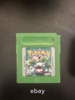 Nintendo Game Boy Advance Purple Handheld System with pokemon green