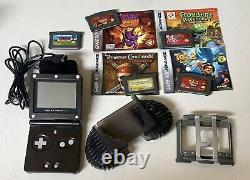 Nintendo Game Boy Advance SP AGS-001 Accessories, Charger, 5 Games & 4 Manuals