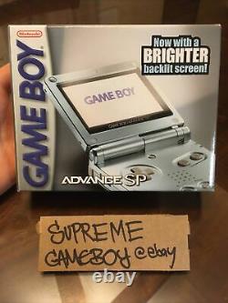 Nintendo Game Boy Advance SP AGS 101 Pearl Blue Brand New Factory Sealed GBA