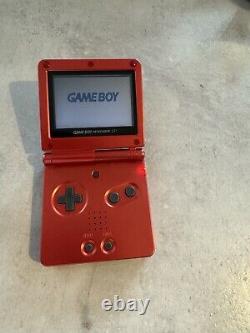 Nintendo Game Boy Advance SP Console AGS-001 Red / Metallic Colour