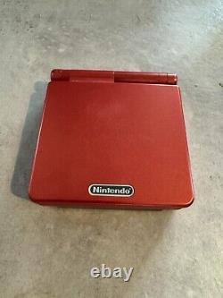 Nintendo Game Boy Advance SP Console AGS-001 Red / Metallic Colour