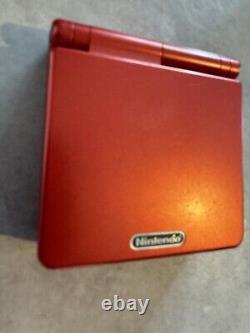 Nintendo Game Boy Advance SP Console AGS-001 Red / Metallic Colour