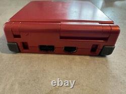 Nintendo Game Boy Advance SP Console AGS-001 Red / Metallic Colour