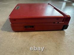 Nintendo Game Boy Advance SP Console AGS-001 Red / Metallic Colour