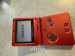 Nintendo Game Boy Advance SP Console AGS-001 Red / Metallic Colour