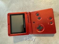 Nintendo Game Boy Advance SP Console AGS-001 Red / Metallic Colour