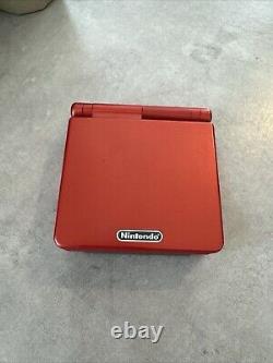 Nintendo Game Boy Advance SP Console AGS-001 Red / Metallic Colour