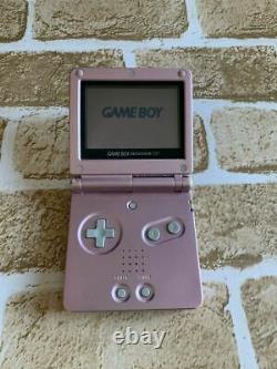 Nintendo Game Boy Advance SP Console Pearl Pink Japan model Free Ship