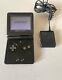 Nintendo Game Boy Advance Sp Onyx Black Ags-001 With Charger! Tested Working