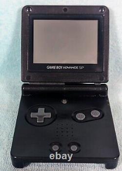 Nintendo Game Boy Advance SP Onyx Black System with 12 Games Beyblade & More