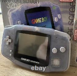 Nintendo Game Boy Advance Wide Colour Screen Handheld System Glacier