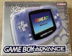 Nintendo Game Boy Advance Wide Colour Screen Handheld System Glacier