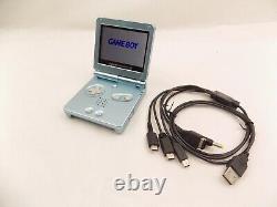 Nintendo Game Boy Advanced SP Sky Blue Color IPS Screen