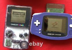 Nintendo Game Boy And Game Boy Advance Color Handheld Console Atomic Purple