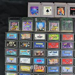 Nintendo Game Boy Cartridge Only Lot 99 GBA Advance, 10 Original GB, 5 GBC Color