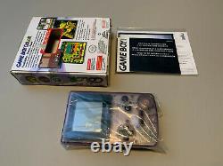 Nintendo Game Boy Color Atomic Purple Console Open Box