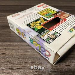 Nintendo Game Boy Color Atomic Purple Handheld Console + Original Box + Manuals