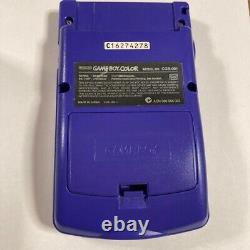 Nintendo Game Boy Color Atomic Purple Handheld Console in Box