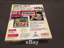 Nintendo Game Boy Color Atomic Purple Mario Bros. Bundle System New SEALED