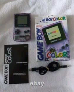 Nintendo Game Boy Color Atomic Purple and Link Cable