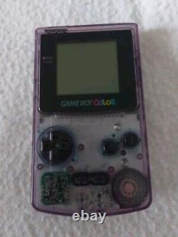 Nintendo Game Boy Color Atomic Purple and Link Cable