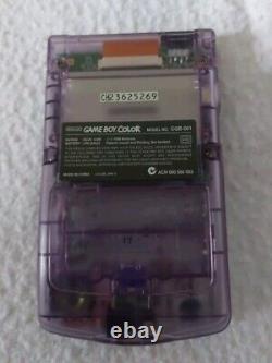 Nintendo Game Boy Color Atomic Purple and Link Cable