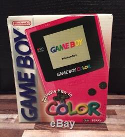 Nintendo Game Boy Color (Berry) BRAND NEW SEALED Handheld Console